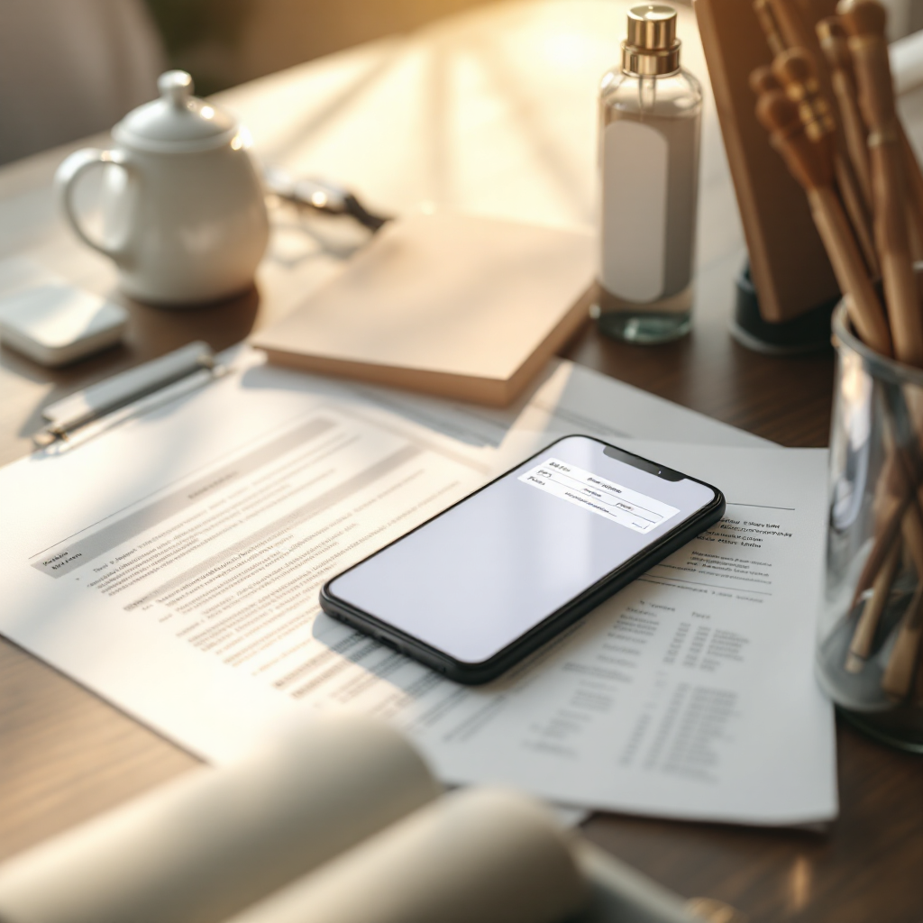 Medical documents and phone